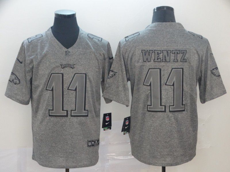 Men Philadelphia Eagles #11 Wentz Gray Nike Vapor Untouchable Stitched Gridiron Limited NFL Jerseys->philadelphia eagles->NFL Jersey